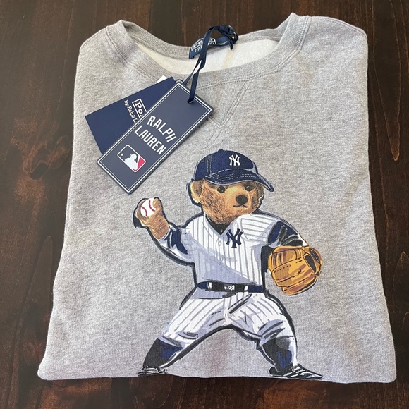 ‼️SOLD‼️ Polo Ralph Lauren NY Yankees MLB Polo Bear Sweatshirt - Picture 2 of 6